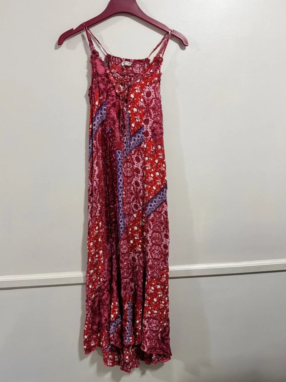 Free People Intimately Maxi Dress XS Boho Floral Paisley Dress  CottageCore